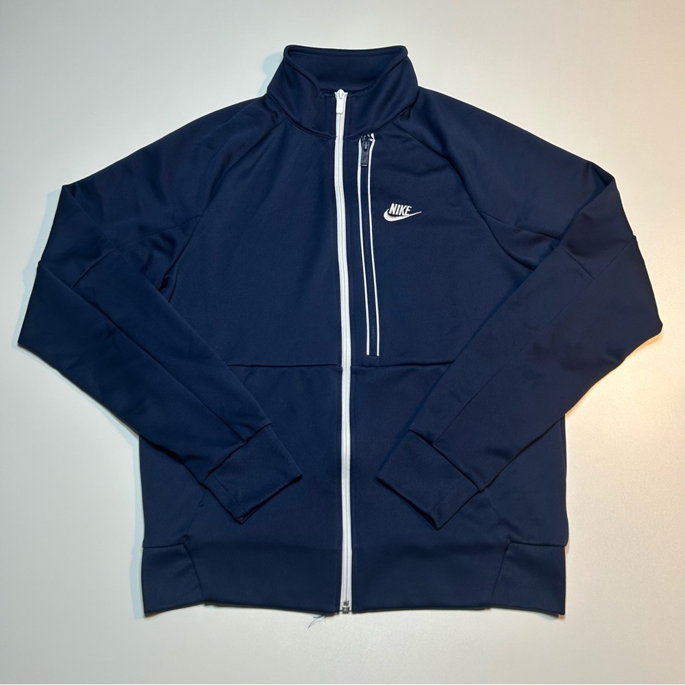 Nike Men's Sportswear Tribute N98 Full Zip Track Jacket Midnight Navy White